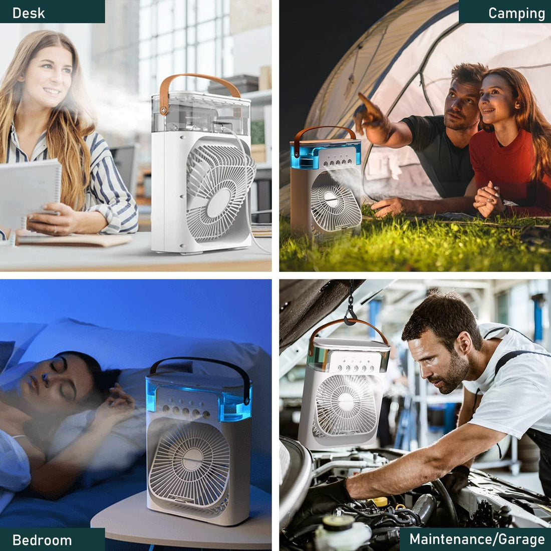 5 in 1 Personal Mini Cooling Fan with Water Mist Spray