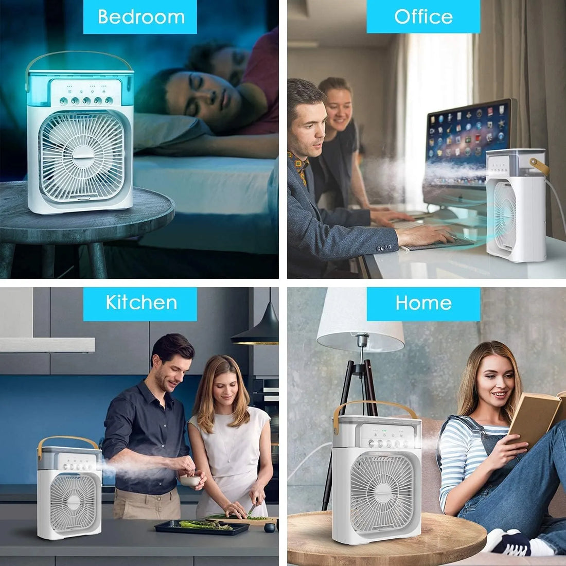 5 in 1 Personal Mini Cooling Fan with Water Mist Spray