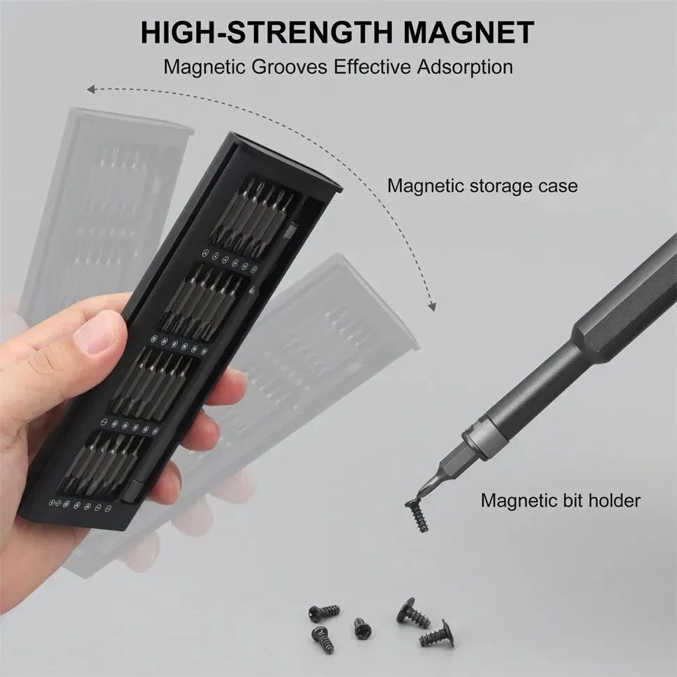 24 in 1 Screwdriver Set Precision Magnetic Driver Bits