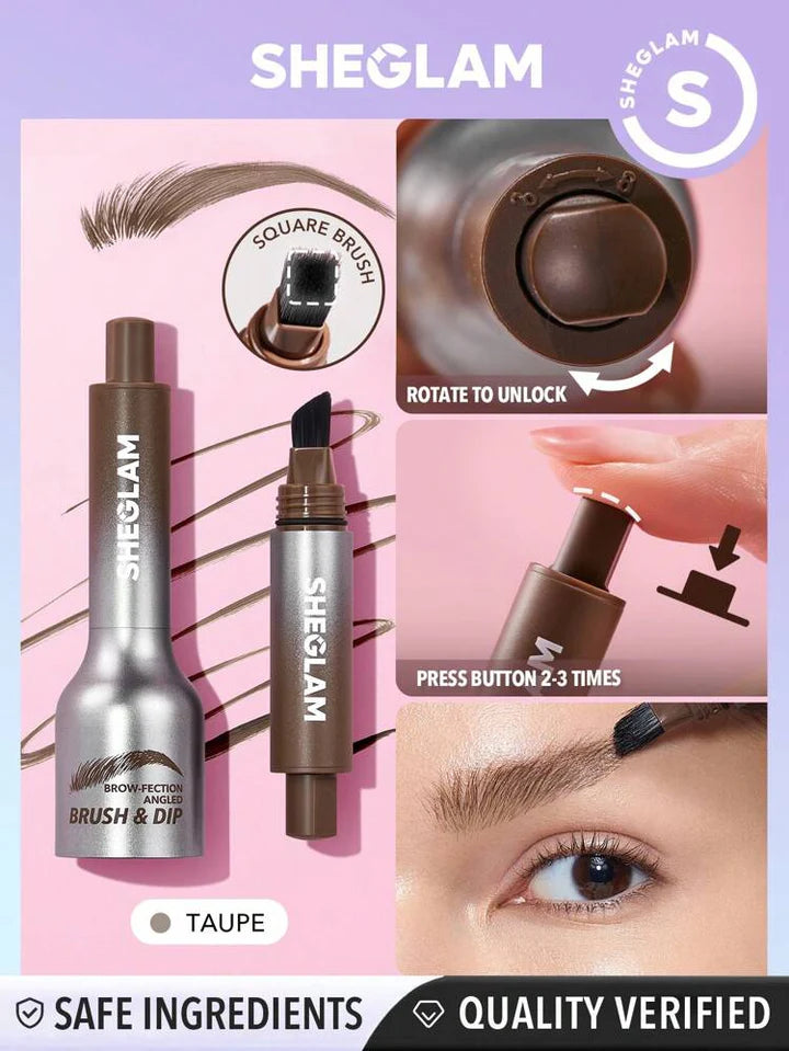 SHEGLAM Brow fection Angled Brush and Dip Liquid Eyebrow Gel Pen