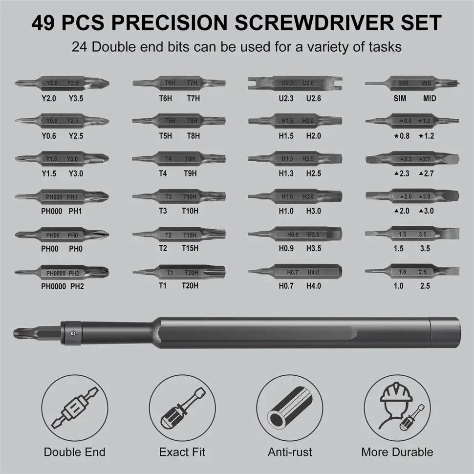 24 in 1 Screwdriver Set Precision Magnetic Driver Bits