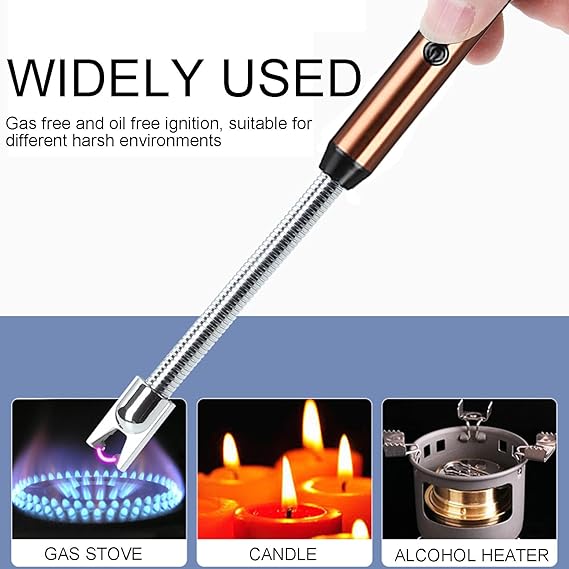 Lighter with USB Charging, Flameless Windproof.