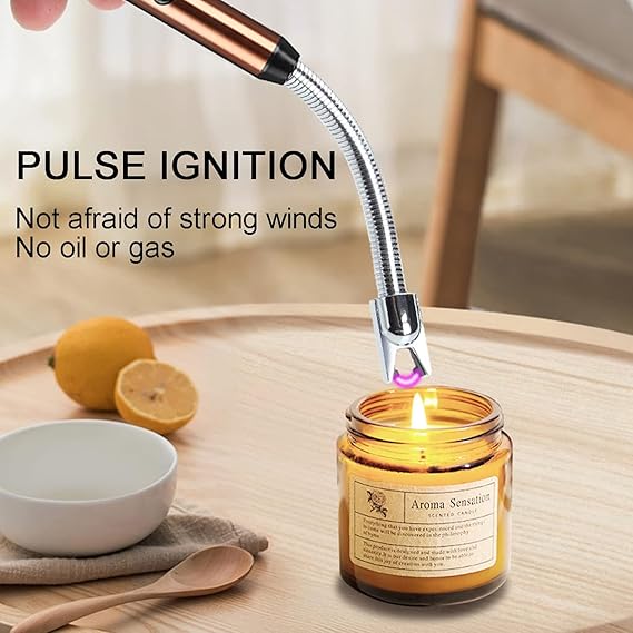 Lighter with USB Charging, Flameless Windproof.