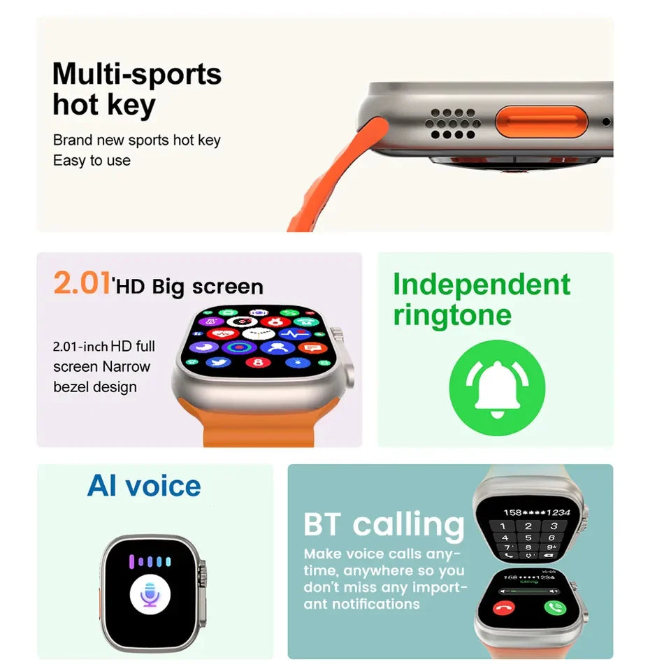 T800 Ultra 2 1.99″ HD IPS Display Smart Watch Series