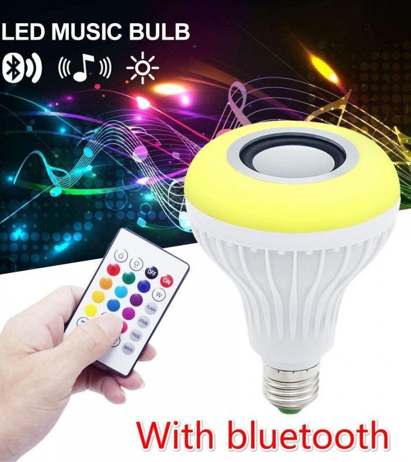 Smart LED Light Bulb with Built-in Bluetooth Speaker