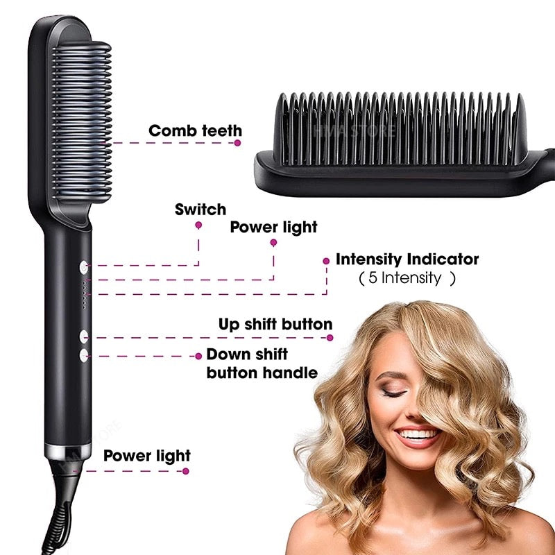 Hair Straightener Comb – Smooth, Sleek.