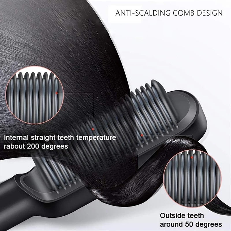 Hair Straightener Comb – Smooth, Sleek.