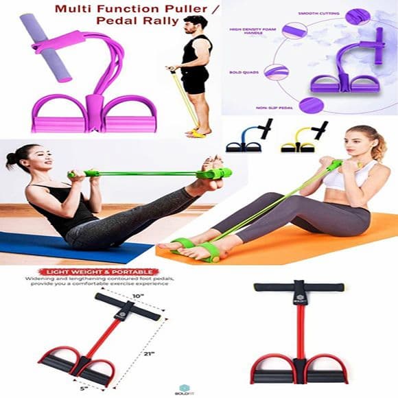 Rubber Pull Tummy Trimmer Abs Exerciser
