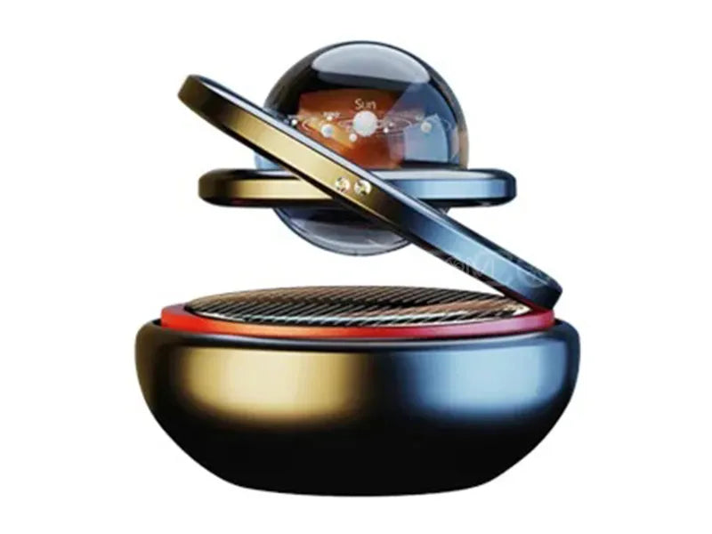 Solar Car Air Freshener Rotating Double-Ring